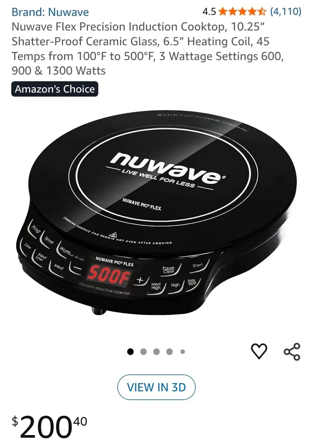 NuWave PIC Flex Precision Induction Cooktop image indicator(8)