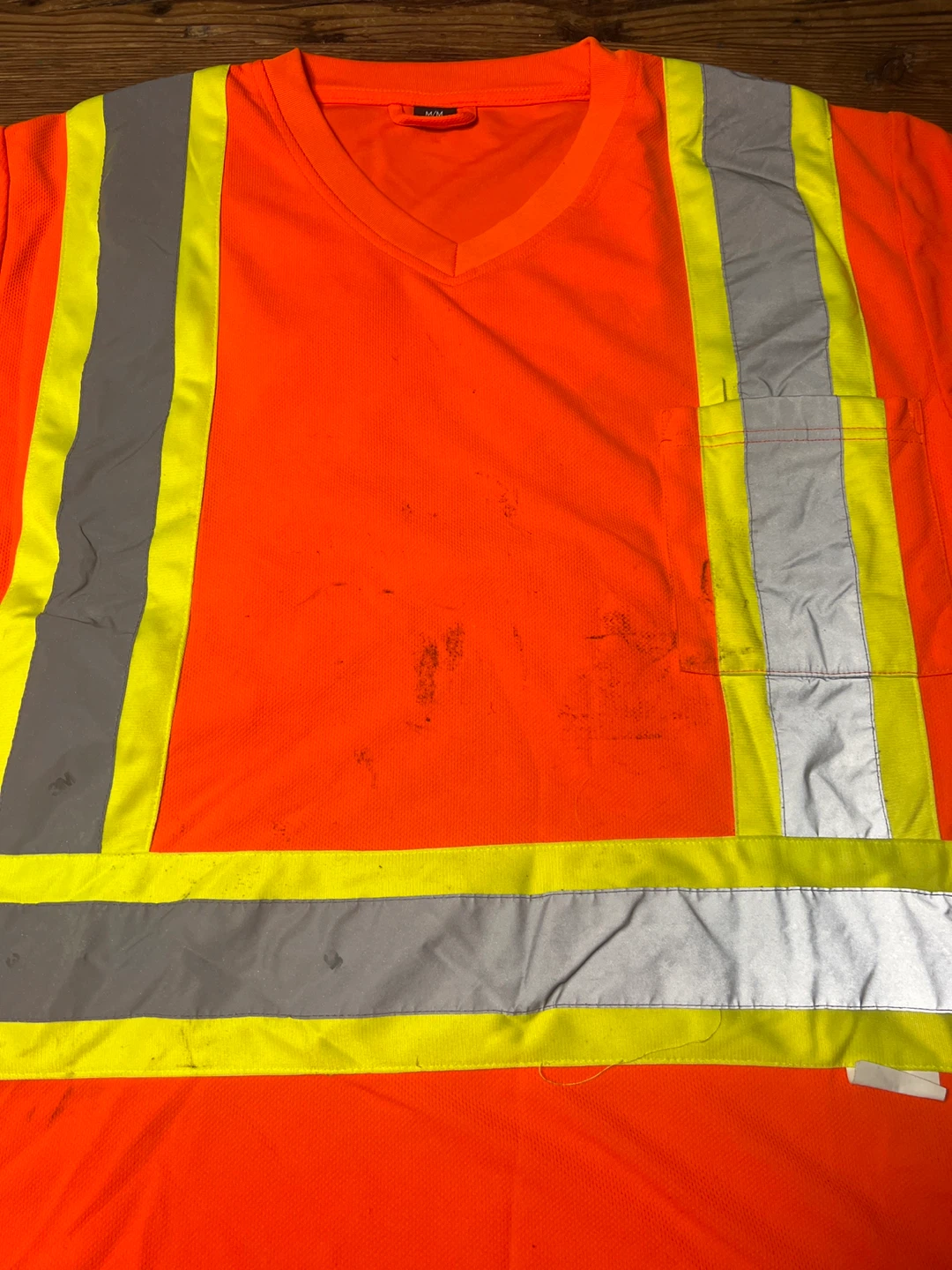 Orange High Visibility Safety Work Shirt size M - photo 2