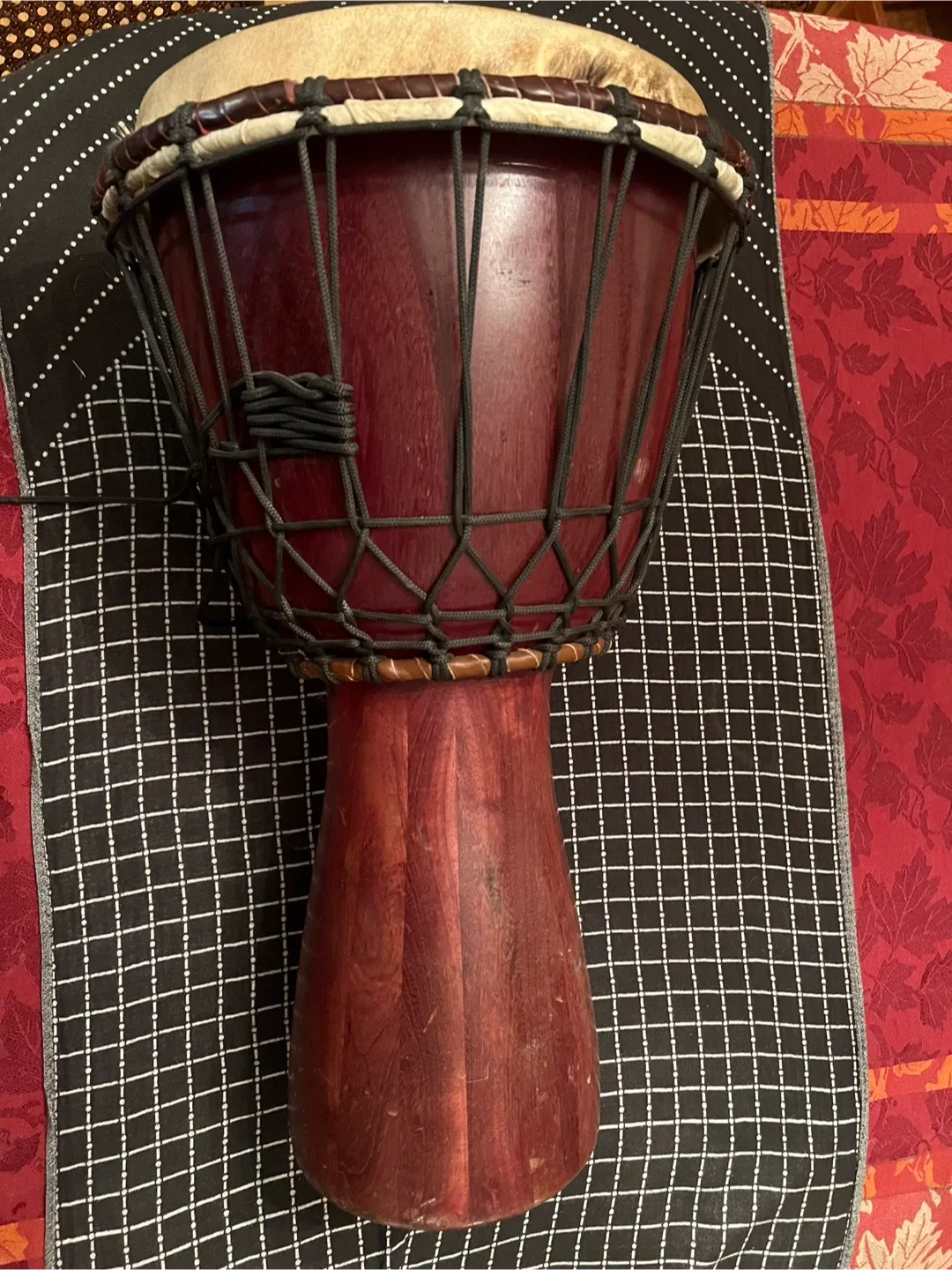 Djembe 12 inch. Purpleheart wood