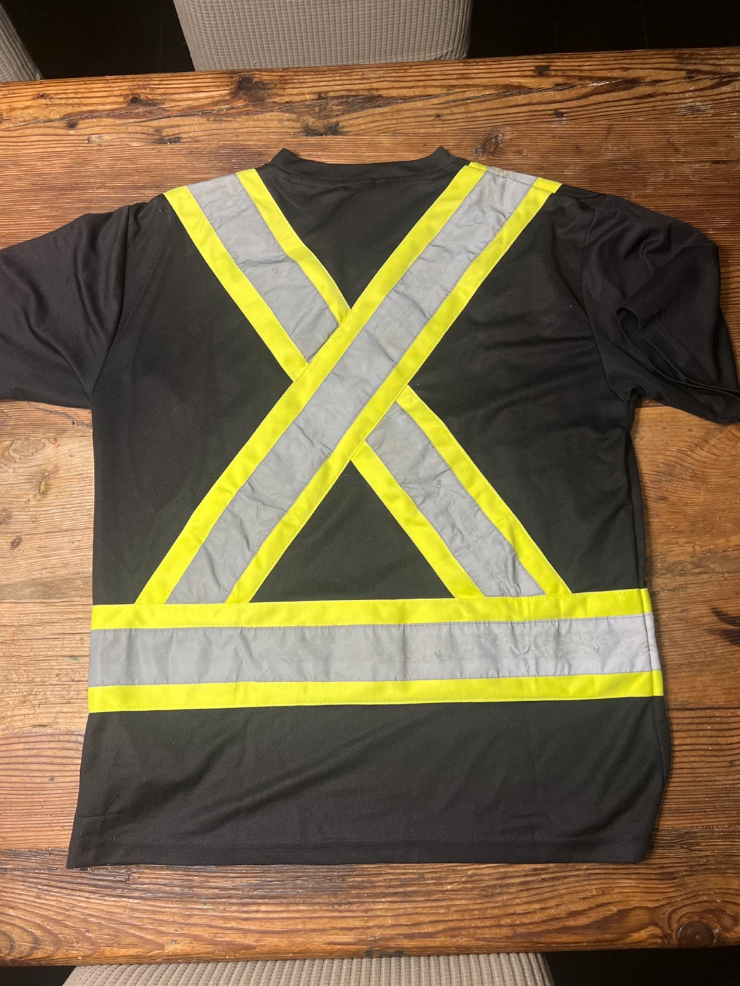 Black Safety T-Shirt with Reflective Stripes size S/P - photo 2