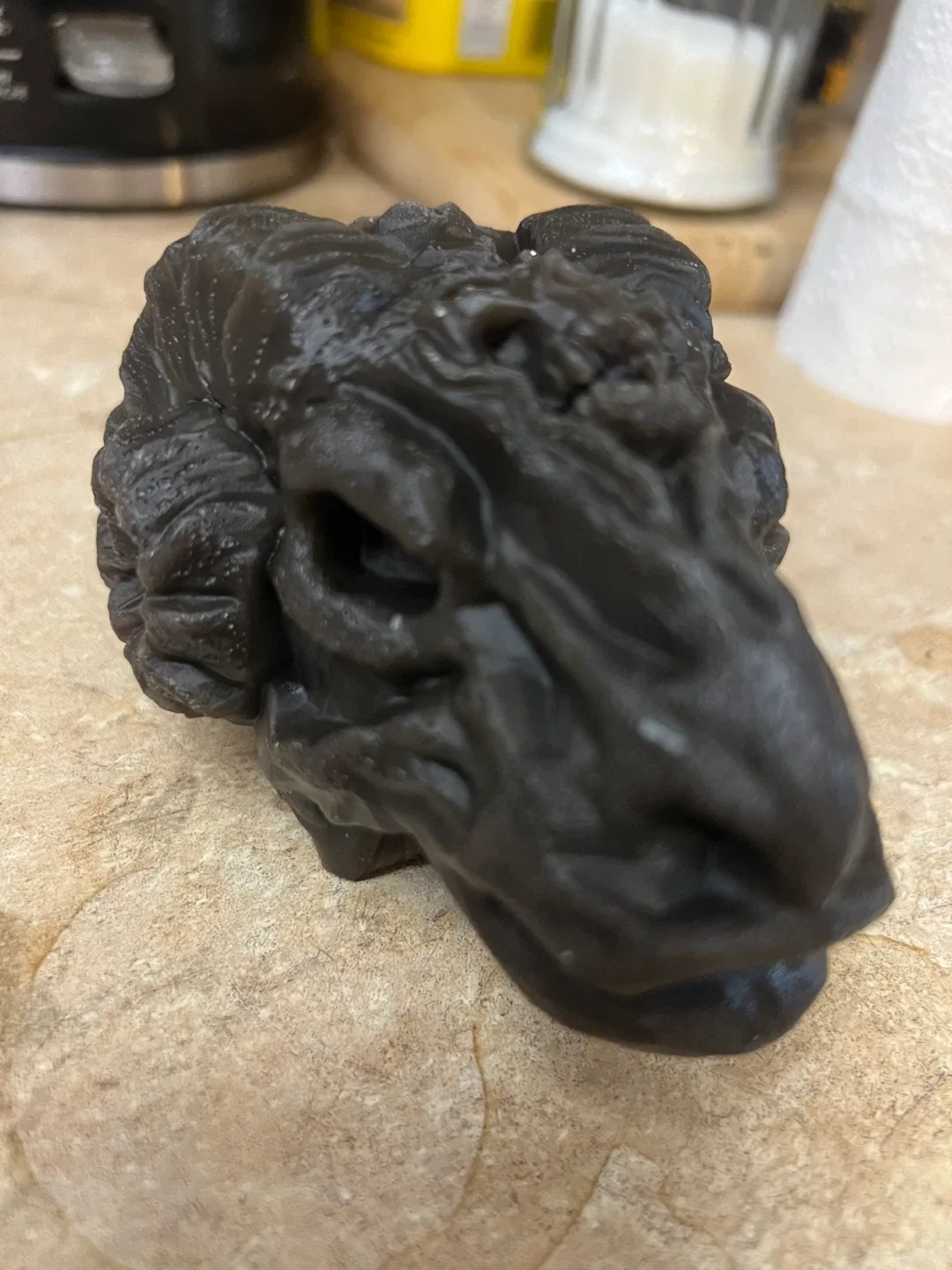 Wax candle decoration