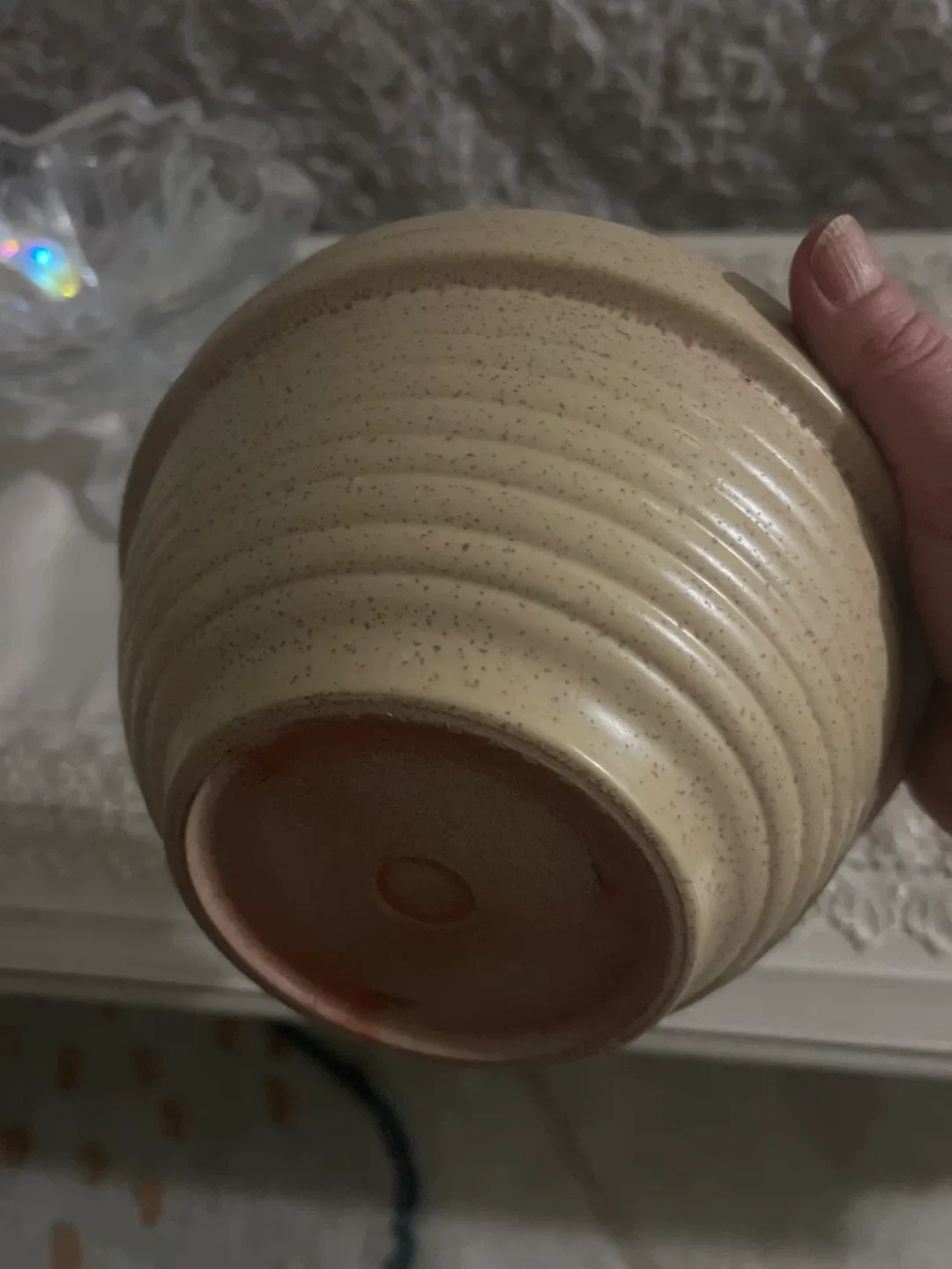 Speckled Beige Ceramic Bowl image indicator(2)