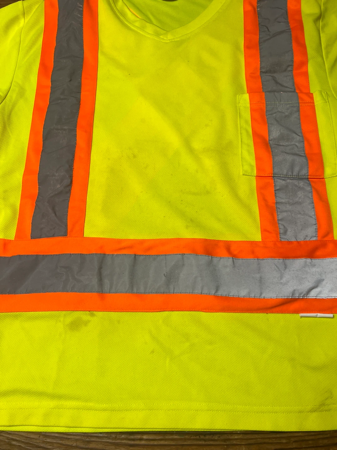 Yellow High Visibility Safety T-Shirt size S/P - photo 2