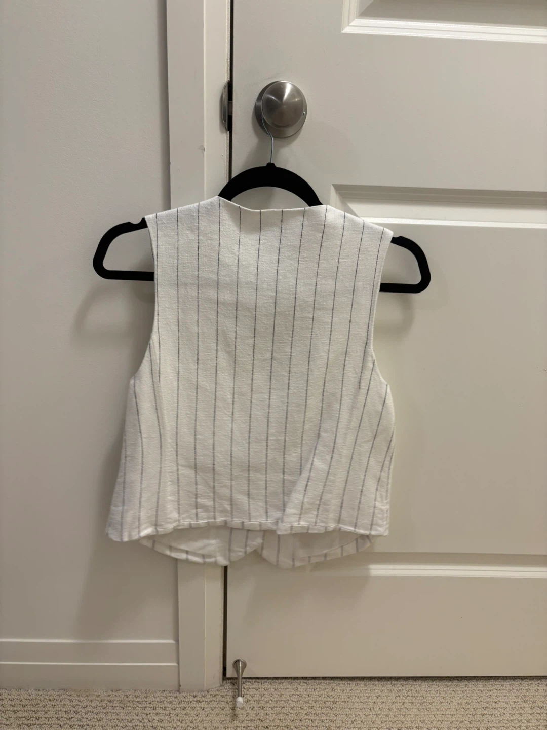 Rachel Zoe White Pinstripe Vest - Size S - photo 2