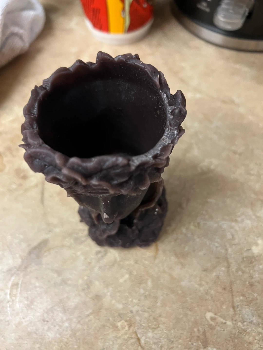 Candle Head Vase - Dark Purple - photo 2