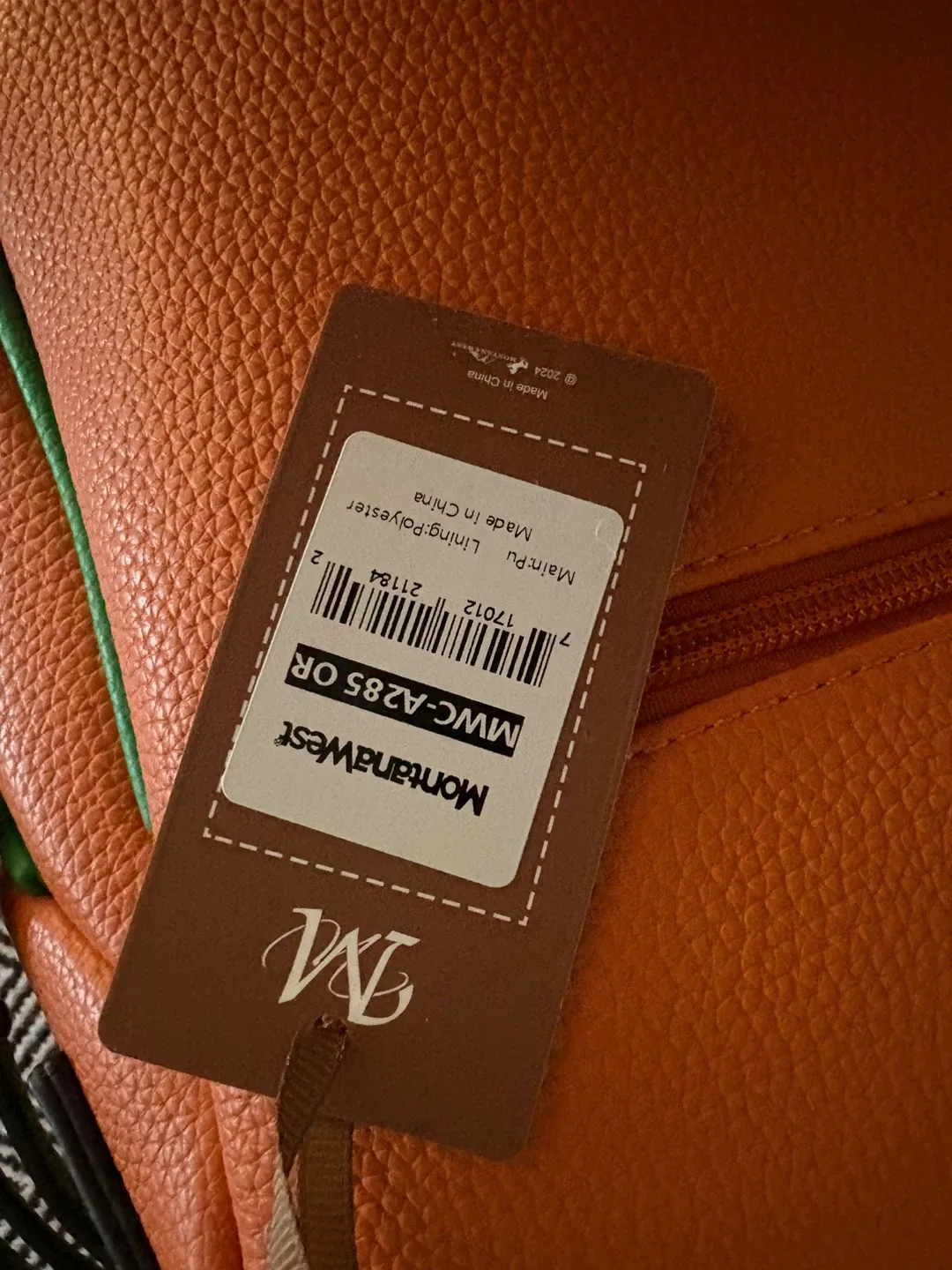 Montana West Orange Crossbody Bag with Coin Purse image indicator(4)