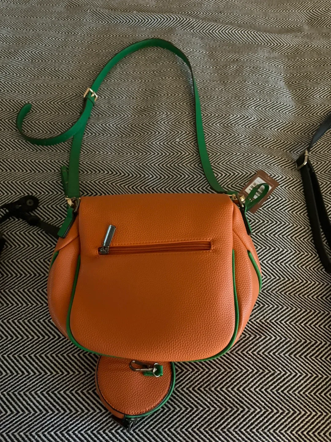 Montana West Orange Crossbody Bag with Coin Purse