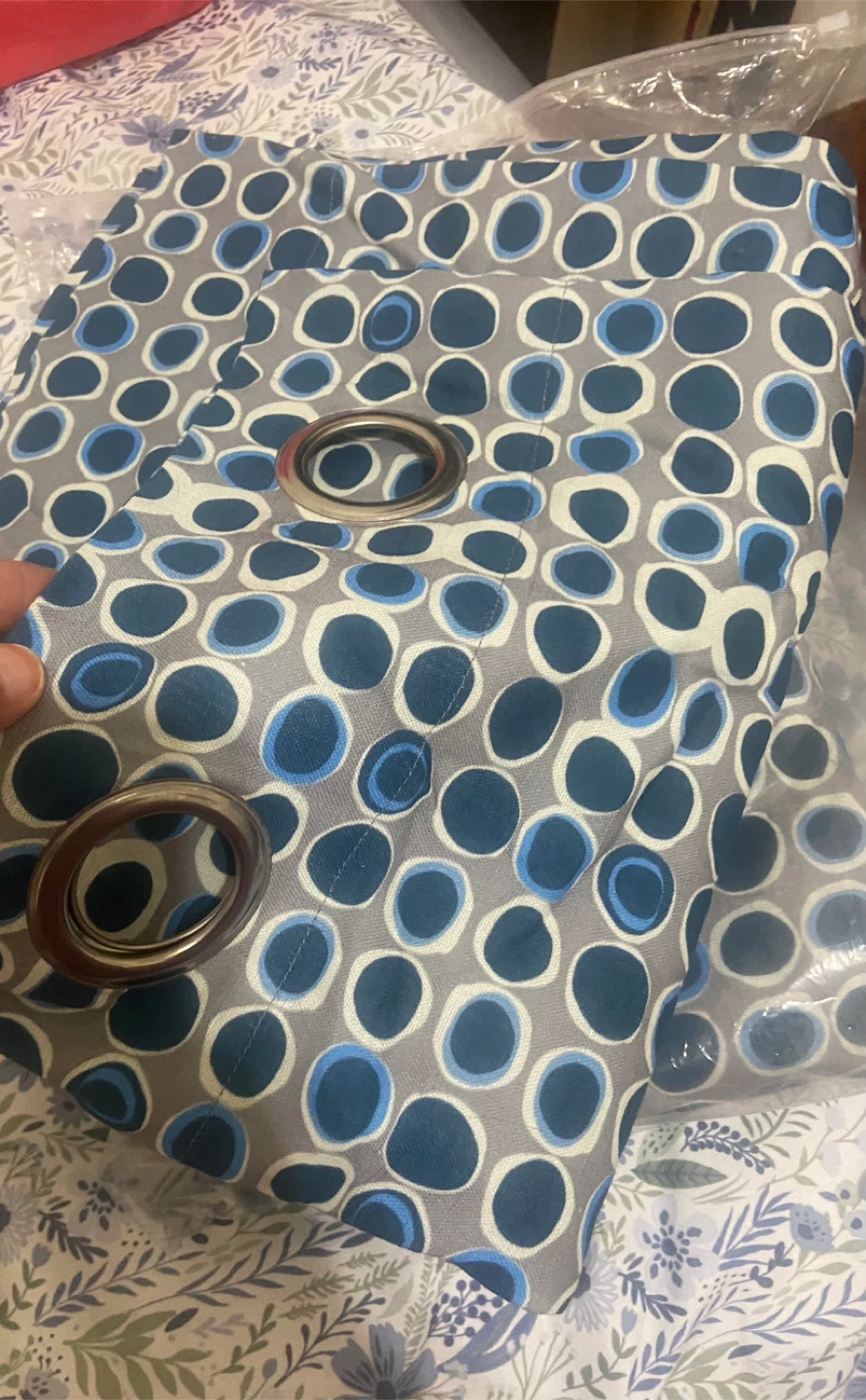 #Cleanout #Decoberry Curtains - Blue & Gray - photo 3