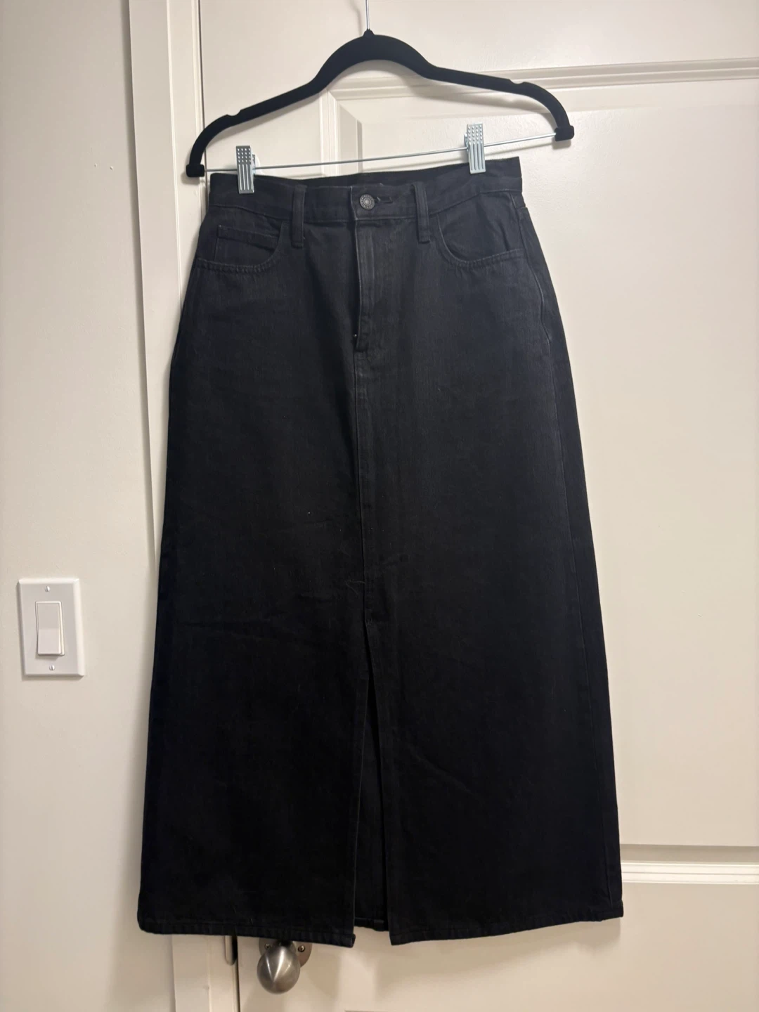 Uniqlo Denim Slit Skirt - Size 0 - photo 2