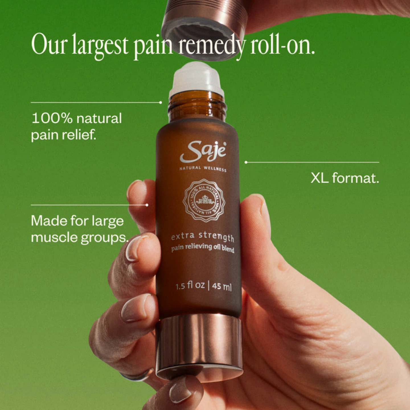 Saje Extra Strength Pain Relieving Remedy Roll-On_45ml_NWT - photo 3