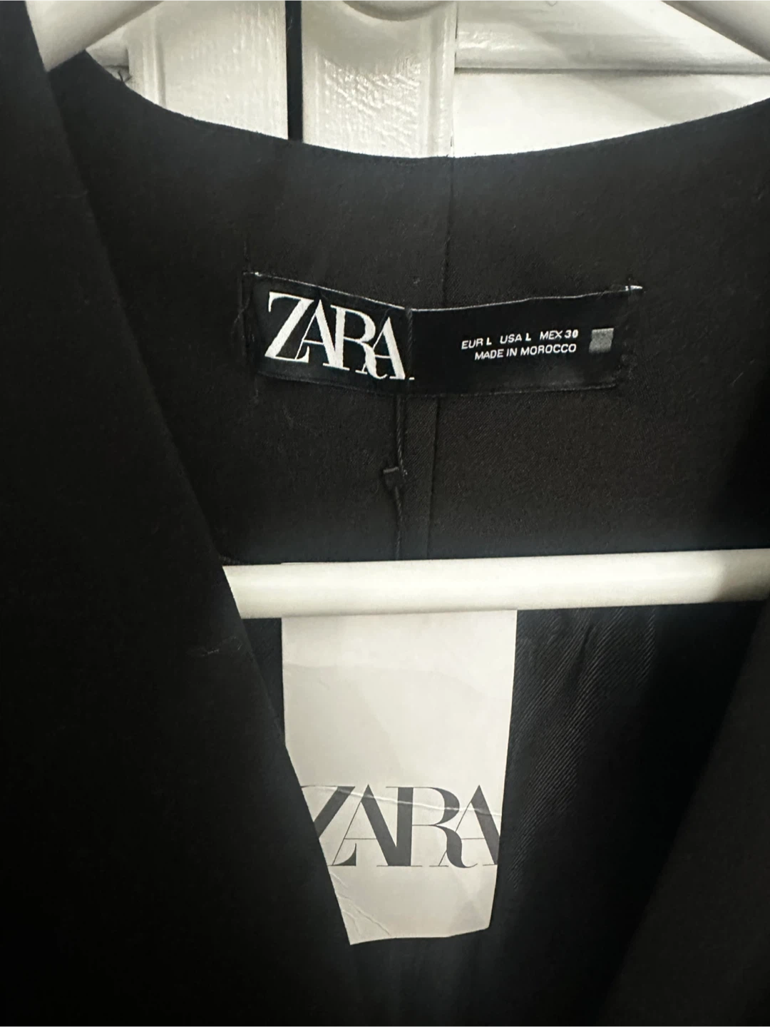 New Zara Black Sleeveless Blazer - Size L - photo 3