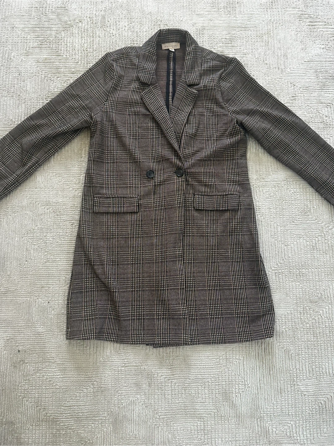 Philosophy Republic Plaid Blazer Jacket - L - photo 2