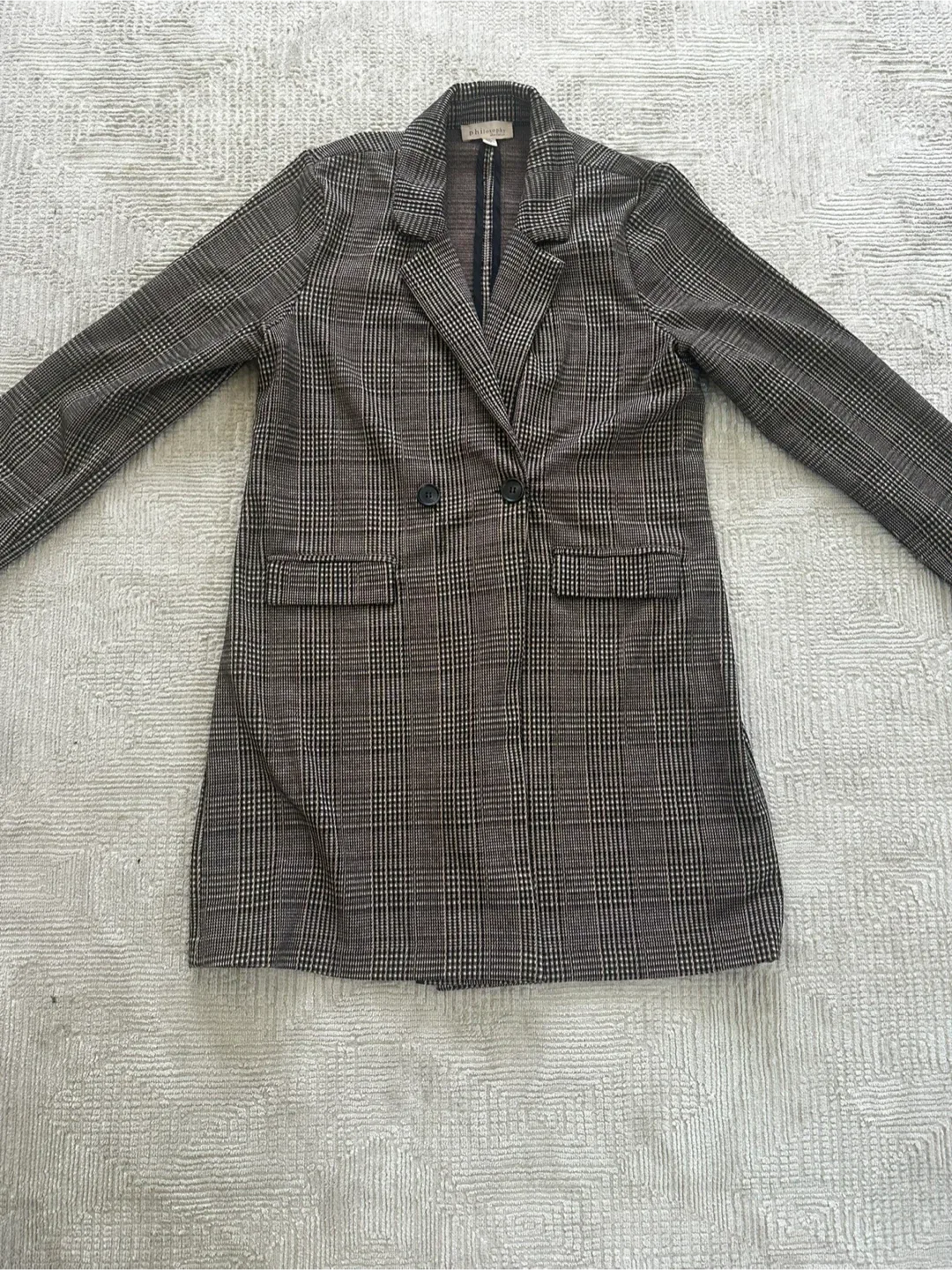 Philosophy Republic Plaid Blazer Jacket - L image indicator(2)