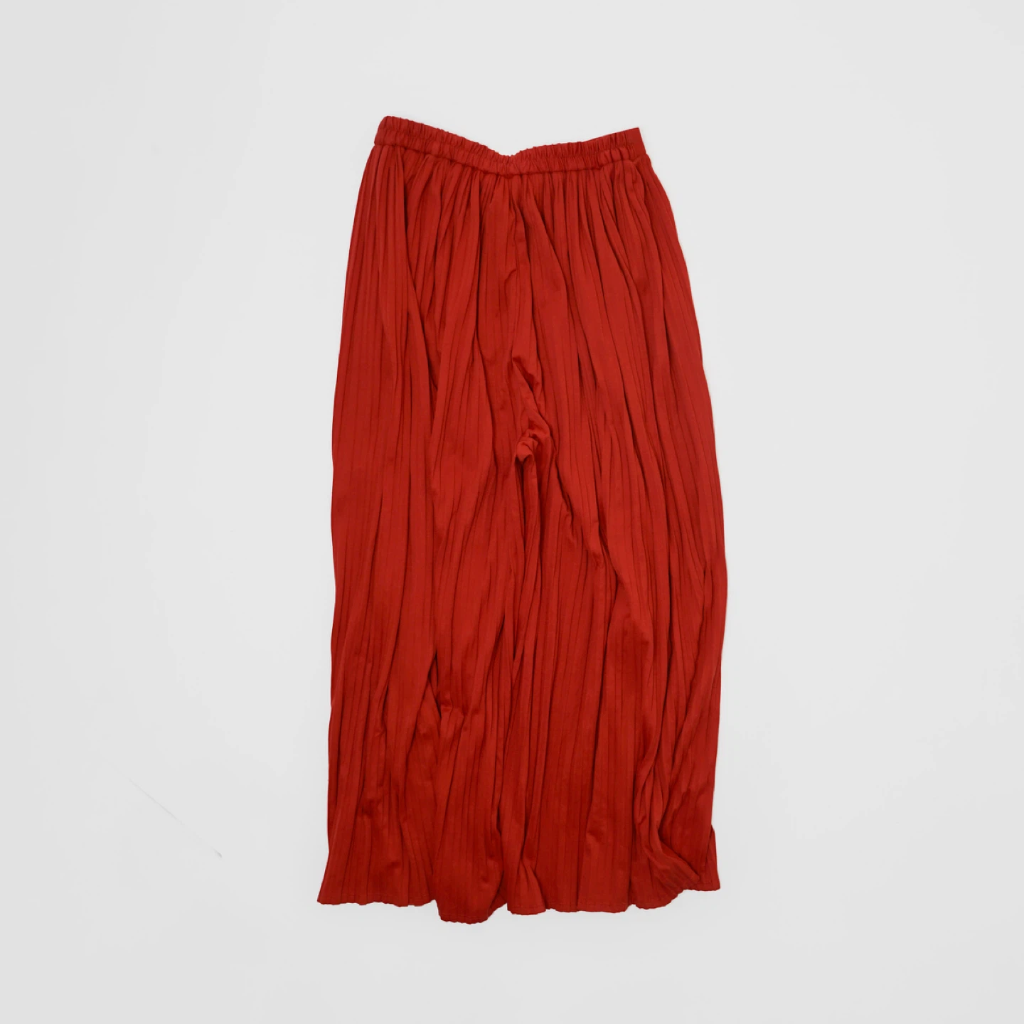 GU Red Pleated Wide Leg Pants - photo 2