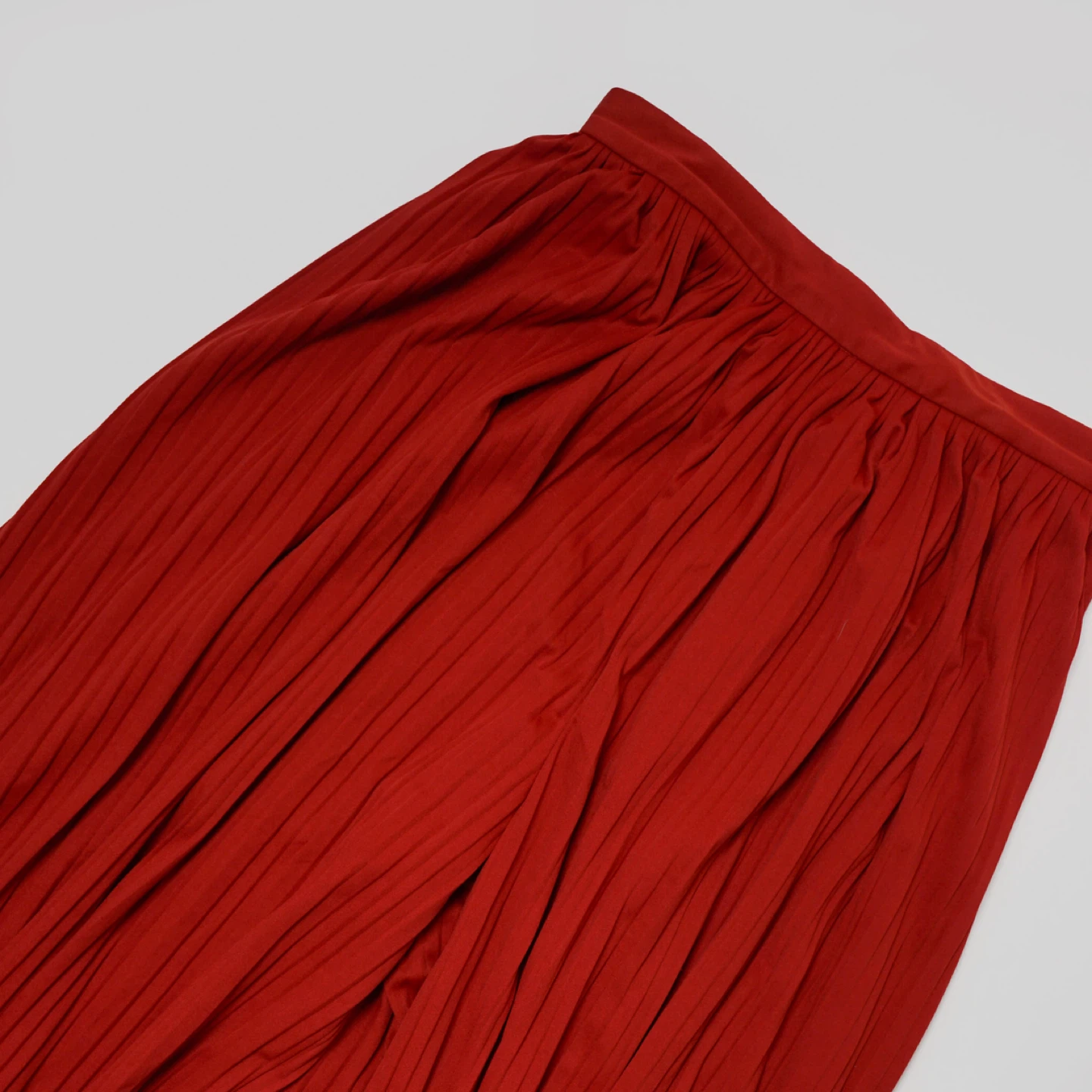 GU Red Pleated Wide Leg Pants - photo 4