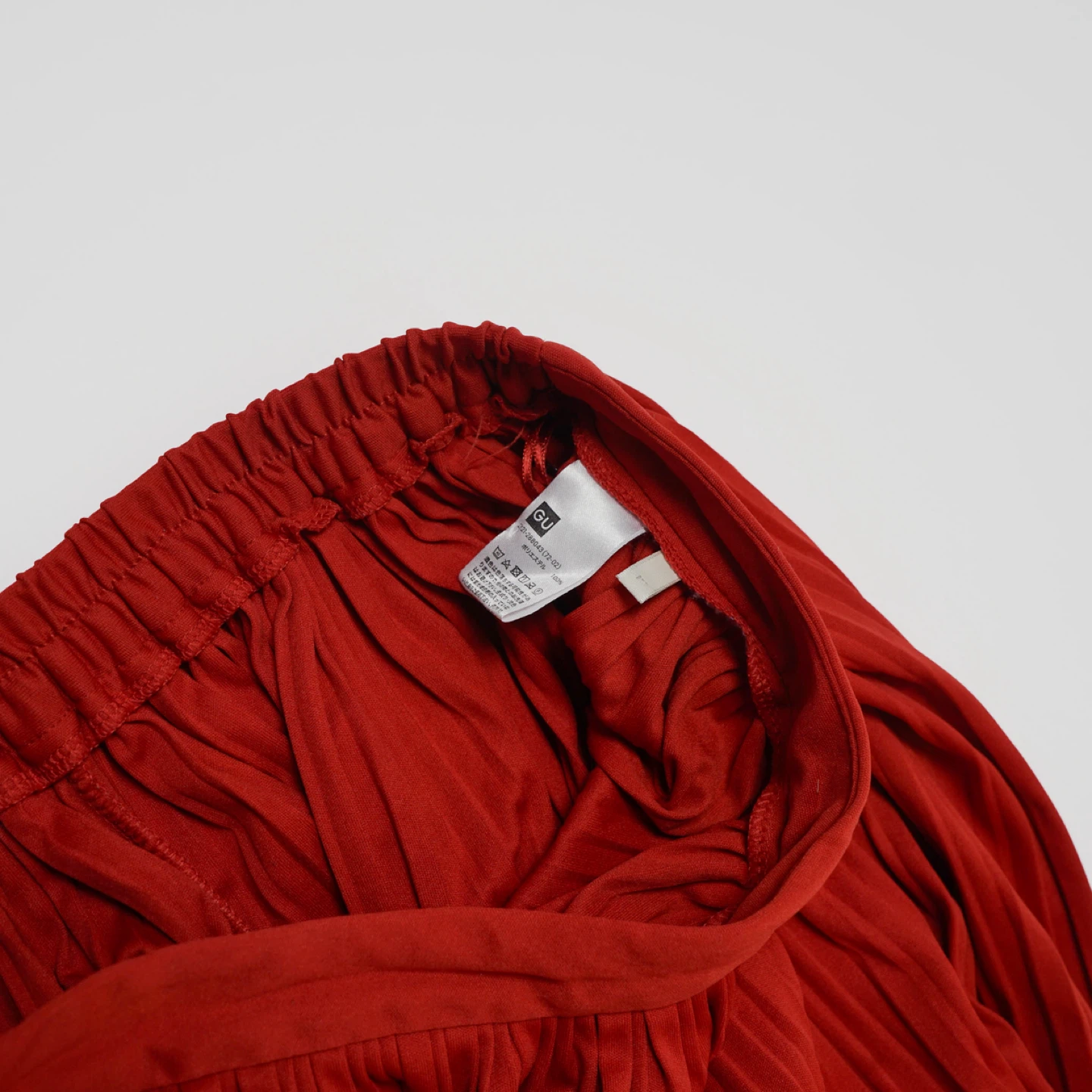 GU Red Pleated Wide Leg Pants - photo 5