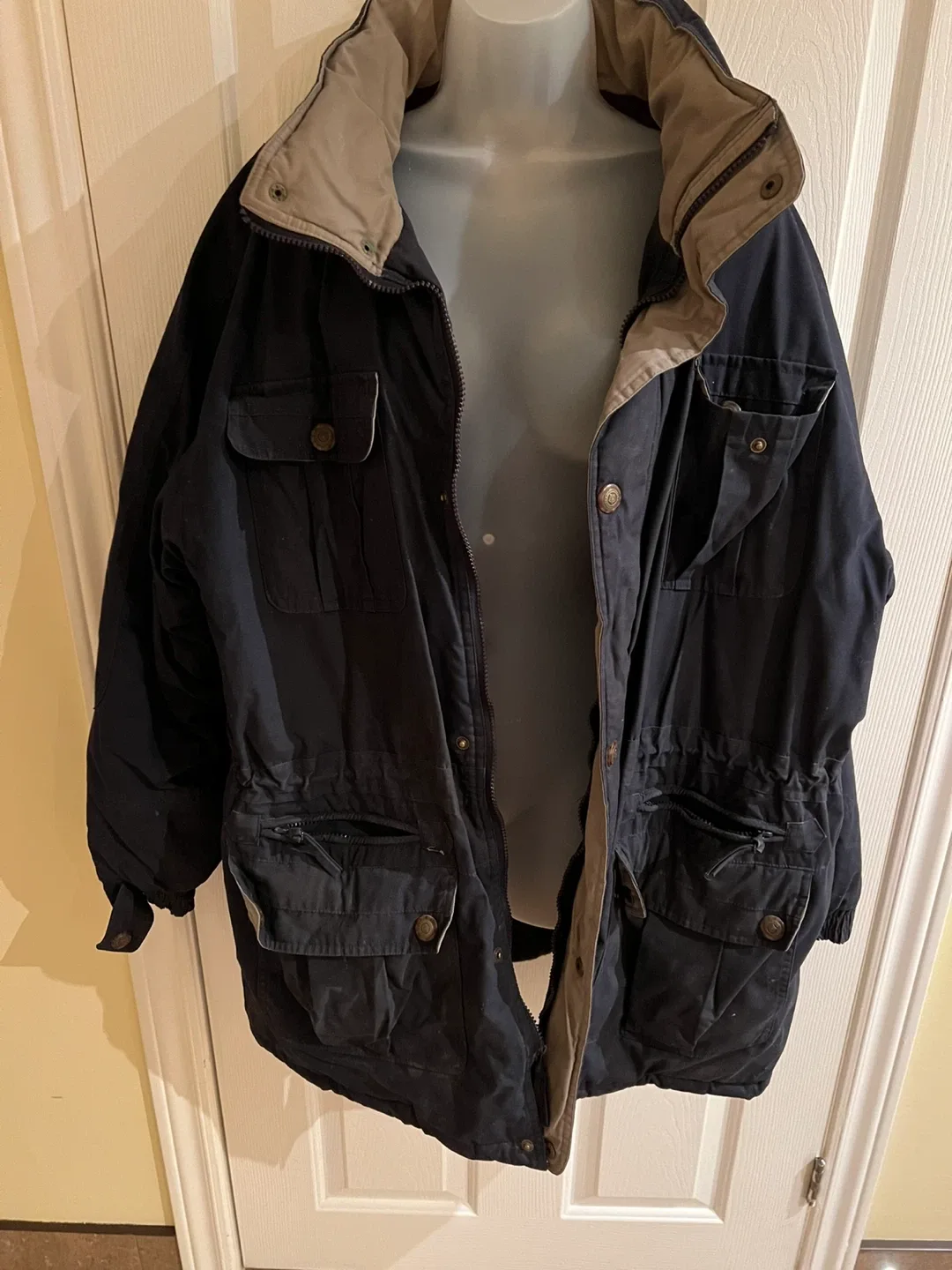 Winter Jacket, XL, Navy Blue