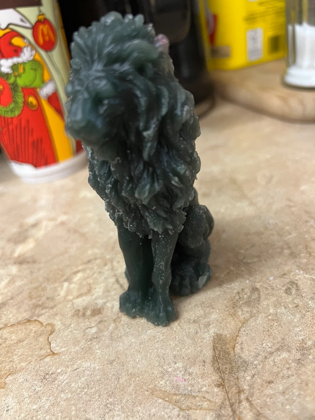 Skull and Lion Candles