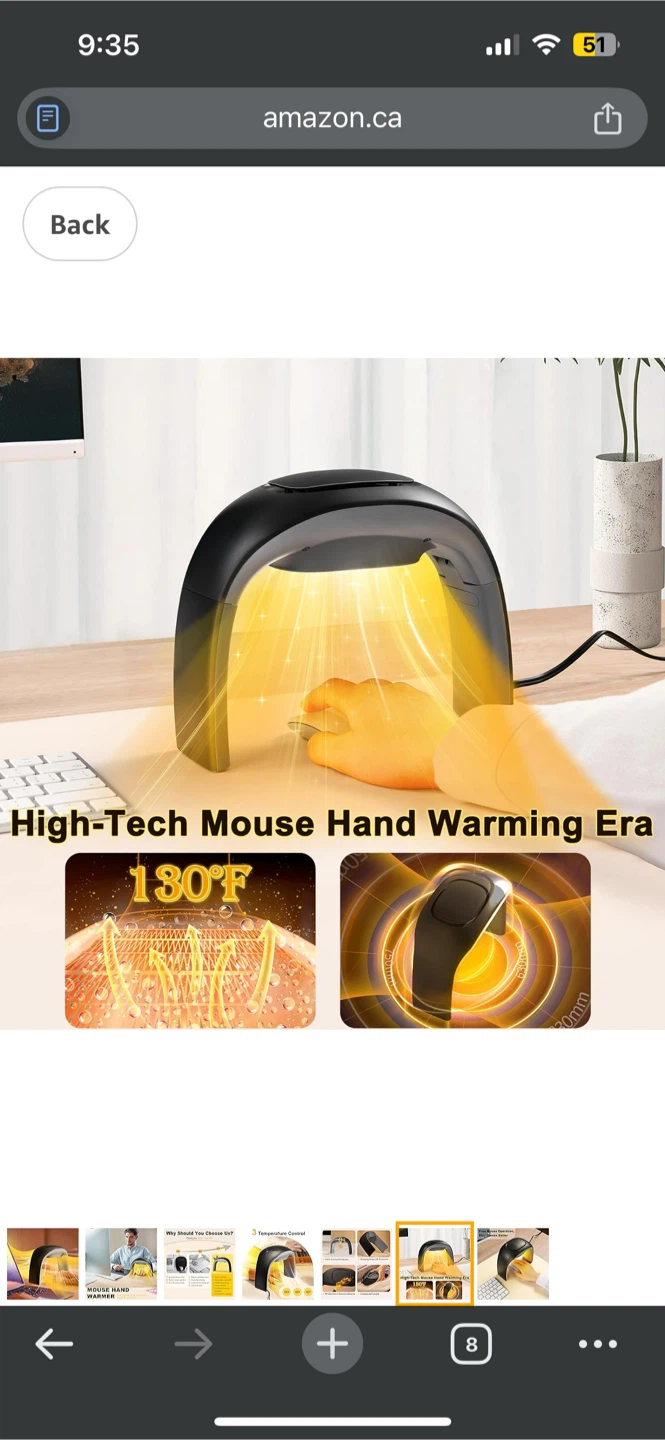 Mouse Hand Warmer - Temperature Control - photo 2