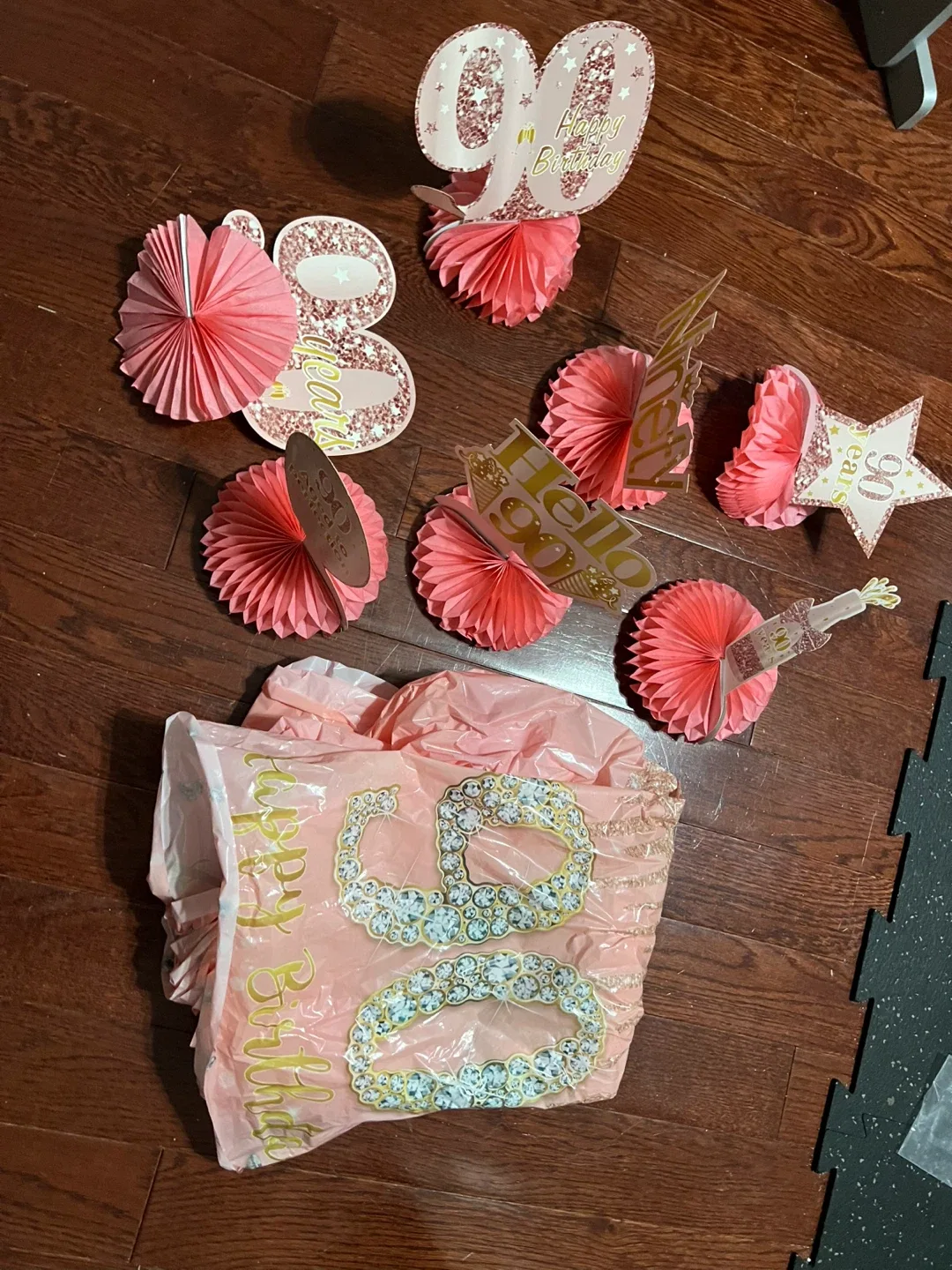 90th Birthday Party Decorations #freecycle #cleanout