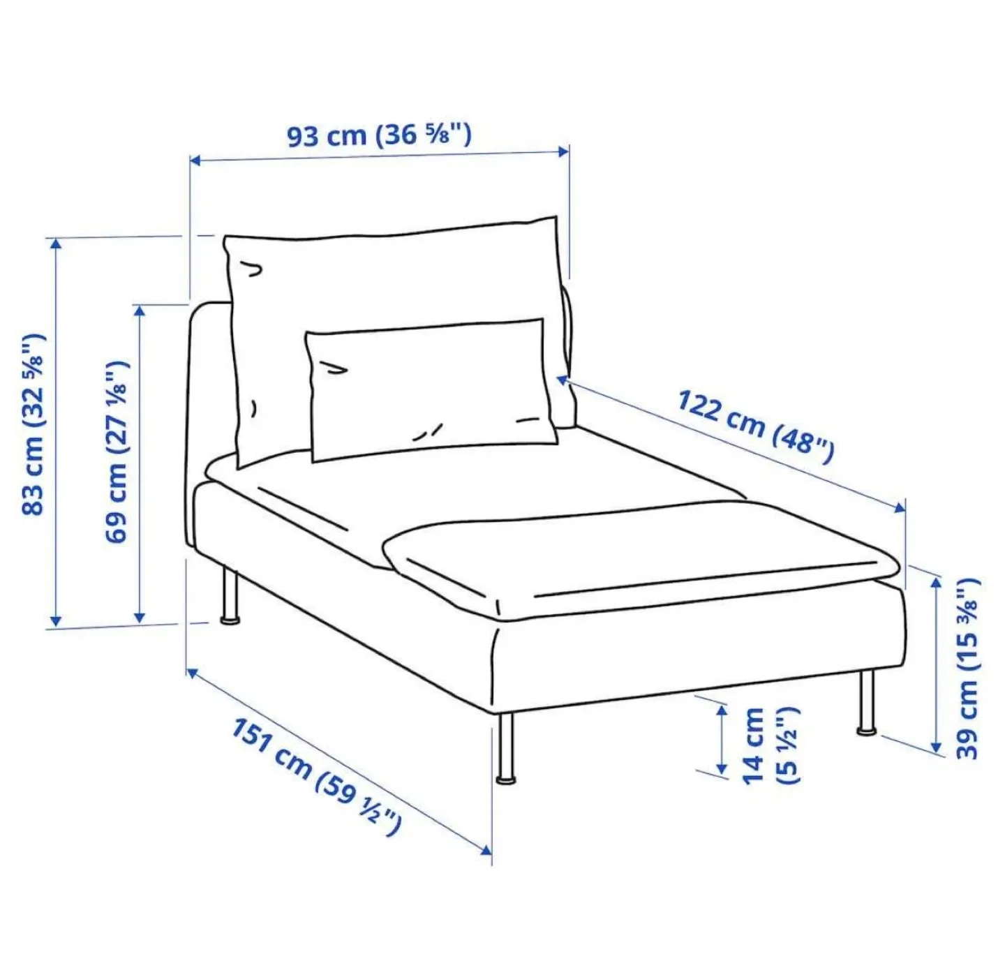 IKEA Soderhamn Chaise image indicator(5)