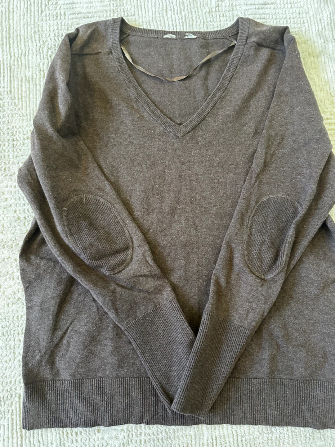 Brown V-Neck Sweater - photo 2
