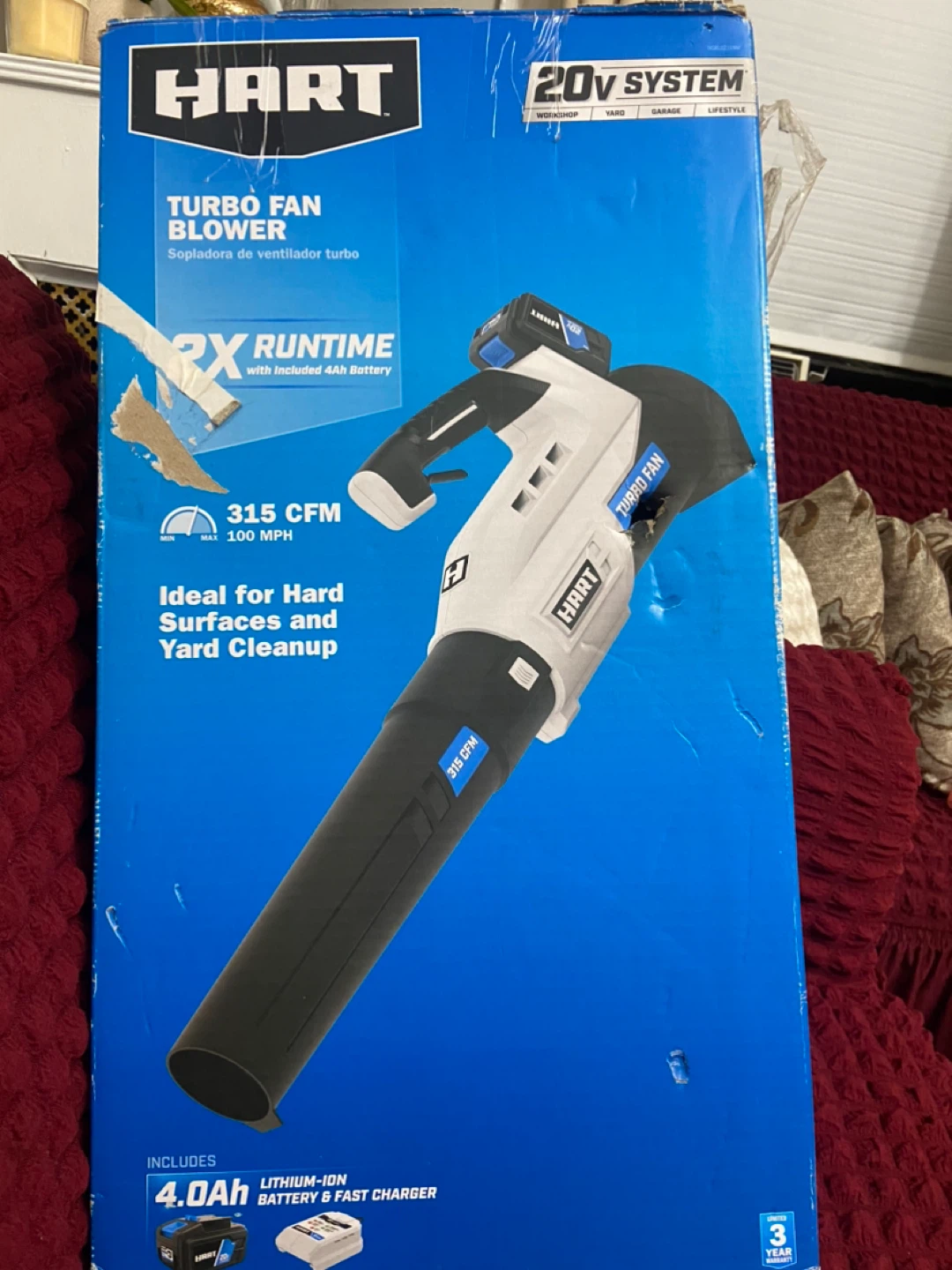 HART 20V Turbo Fan Blower (New)  #cleanout #