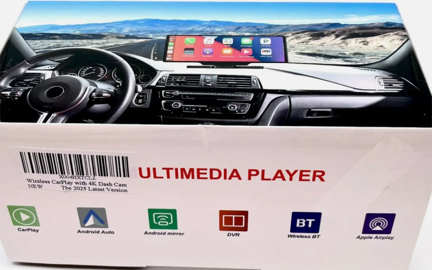 Wireless CarPlay w/ 4K Dash Cam - NEW