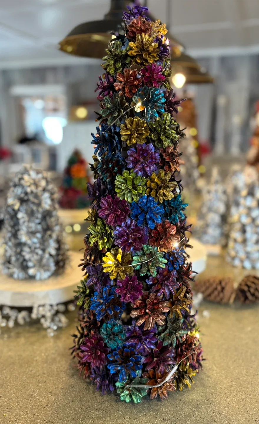 Pine Cone Christmas Tree Decoration