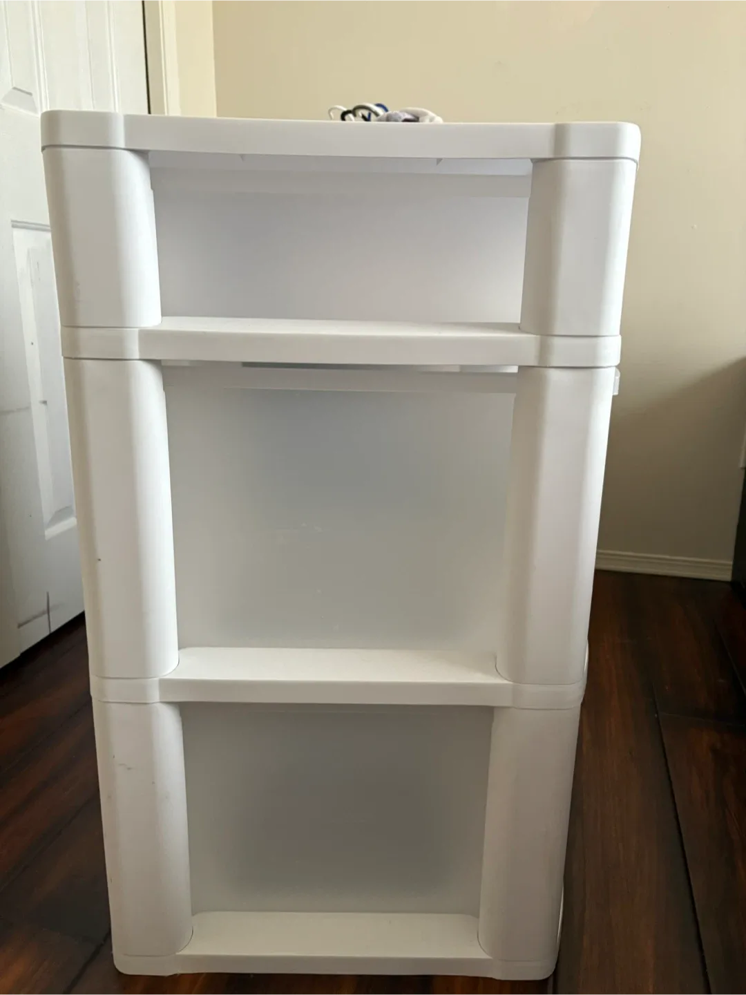 White 3-Drawer Plastic Storage Unit image indicator(2)