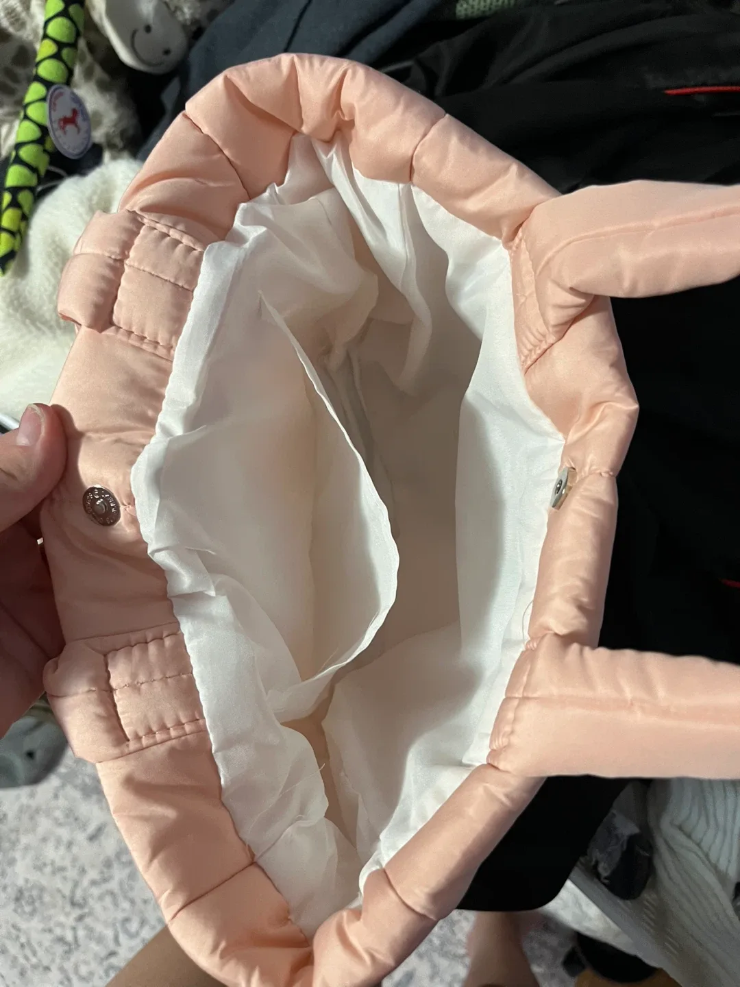 My Melody Pink Quilted Tote Bag image indicator(3)