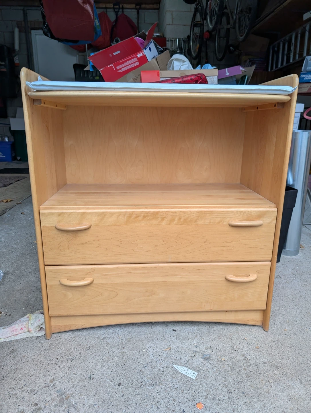 Wooden Baby Changing Table with Drawers - photo 2