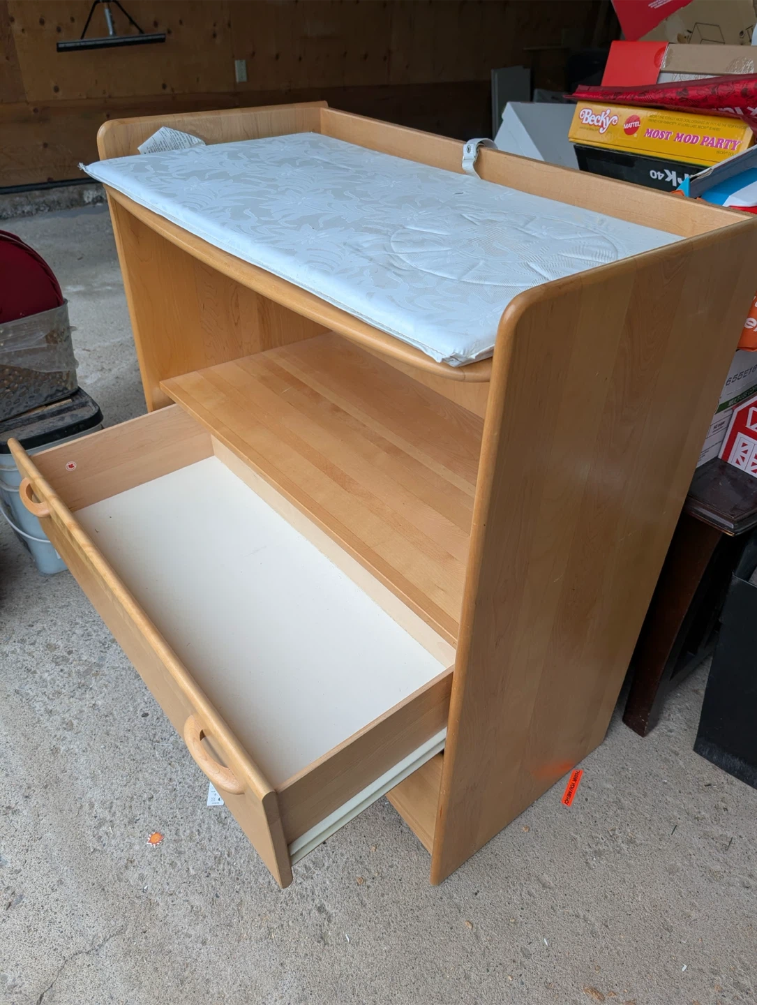 Wooden Baby Changing Table with Drawers - photo 3