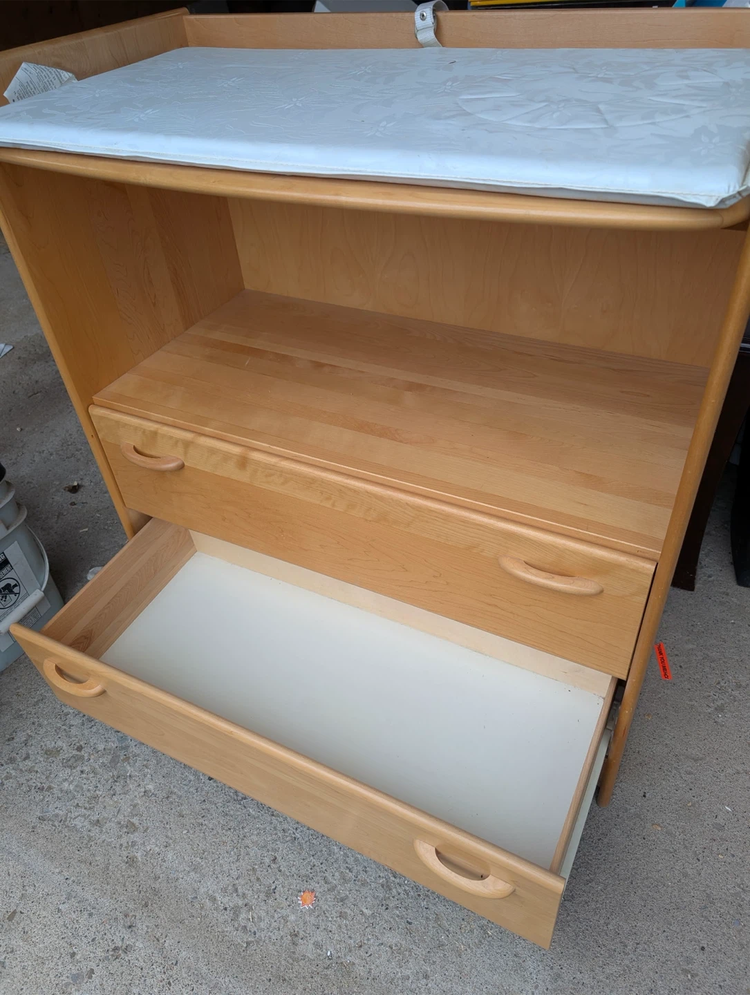 Wooden Baby Changing Table with Drawers