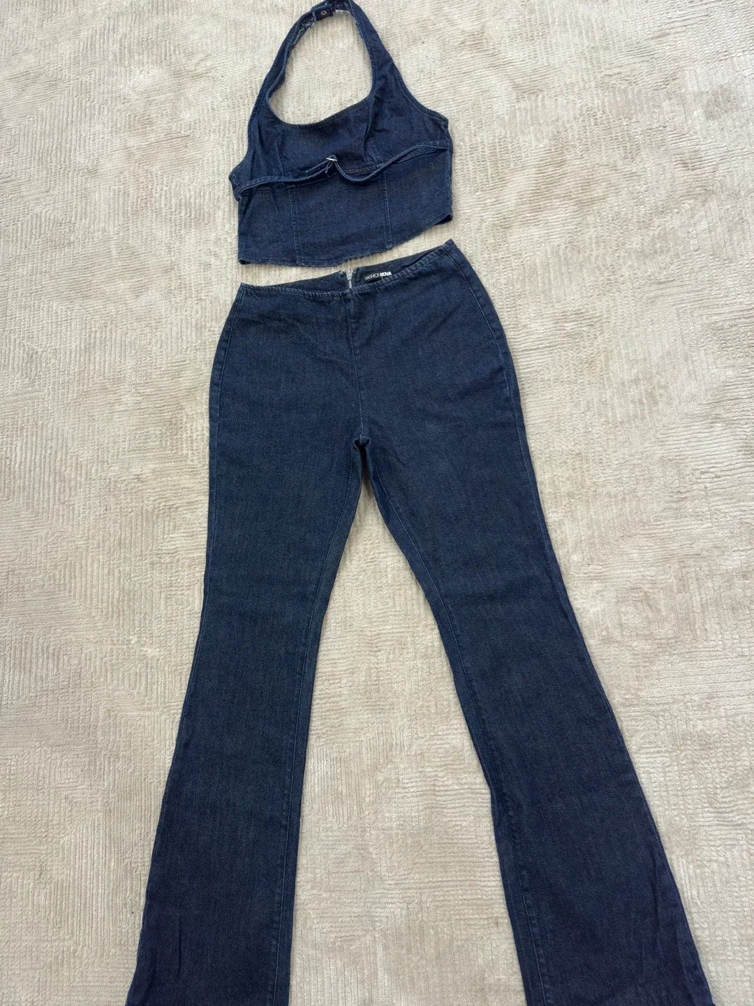 New Fashion Nova Denim Matching Set - Size M image indicator(2)