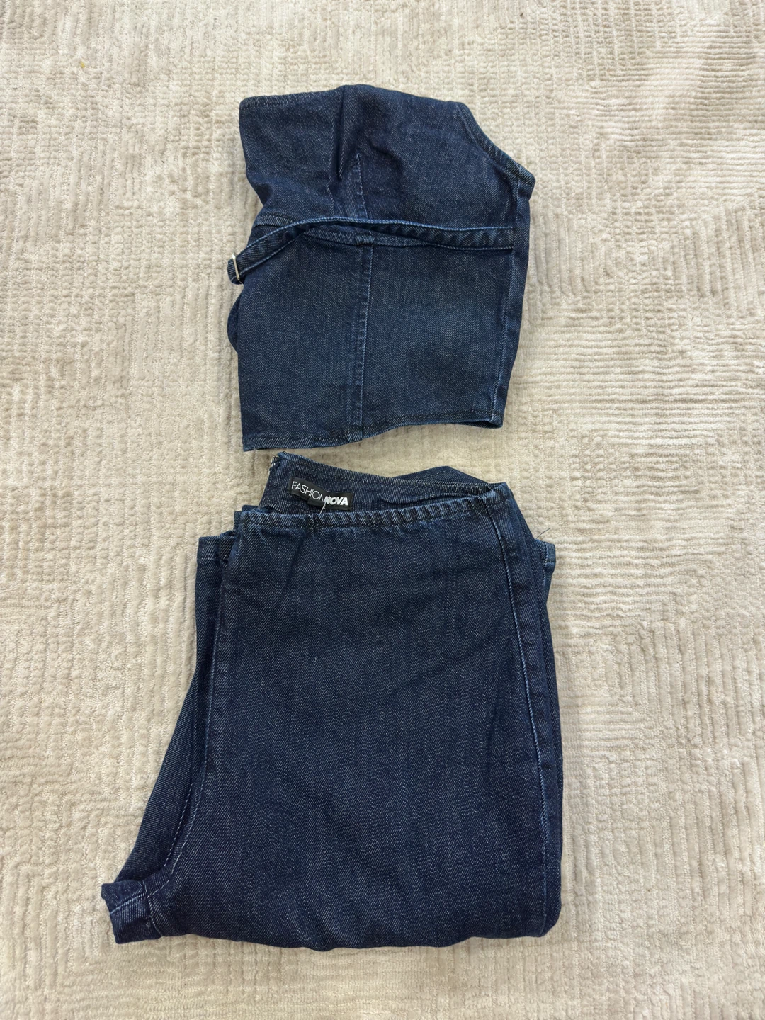 New Fashion Nova Denim Matching Set - Size M - photo 4