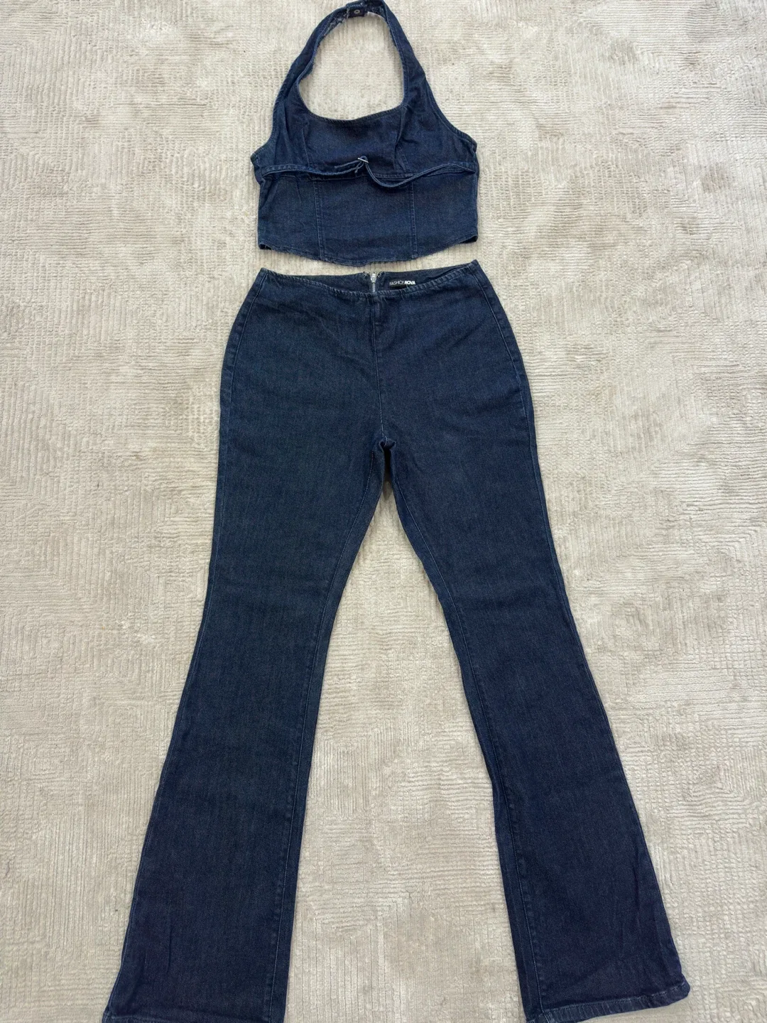 New Fashion Nova Denim Matching Set - Size M