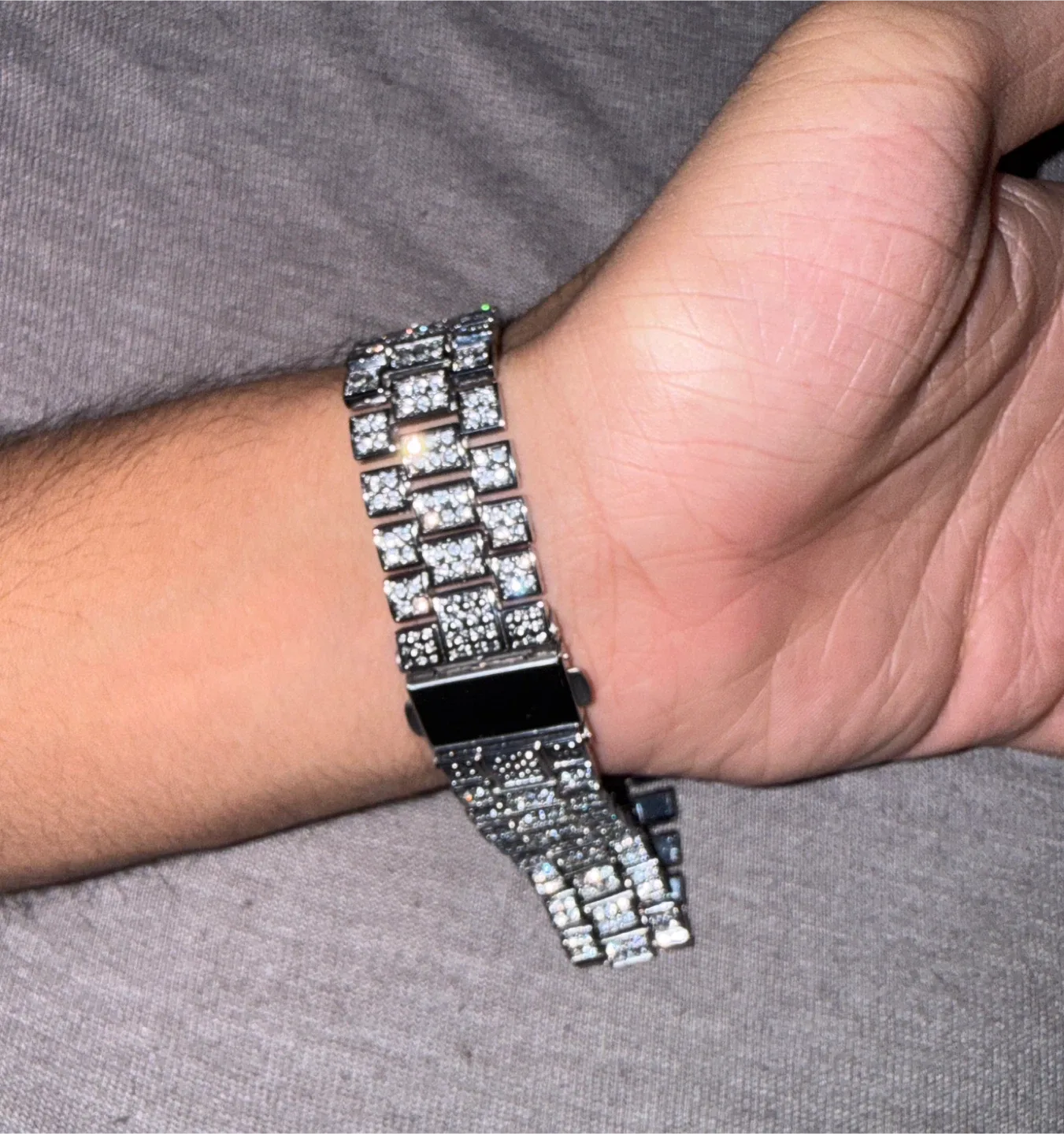 Blue Dial Diamond Watch #Cleanout image indicator(3)