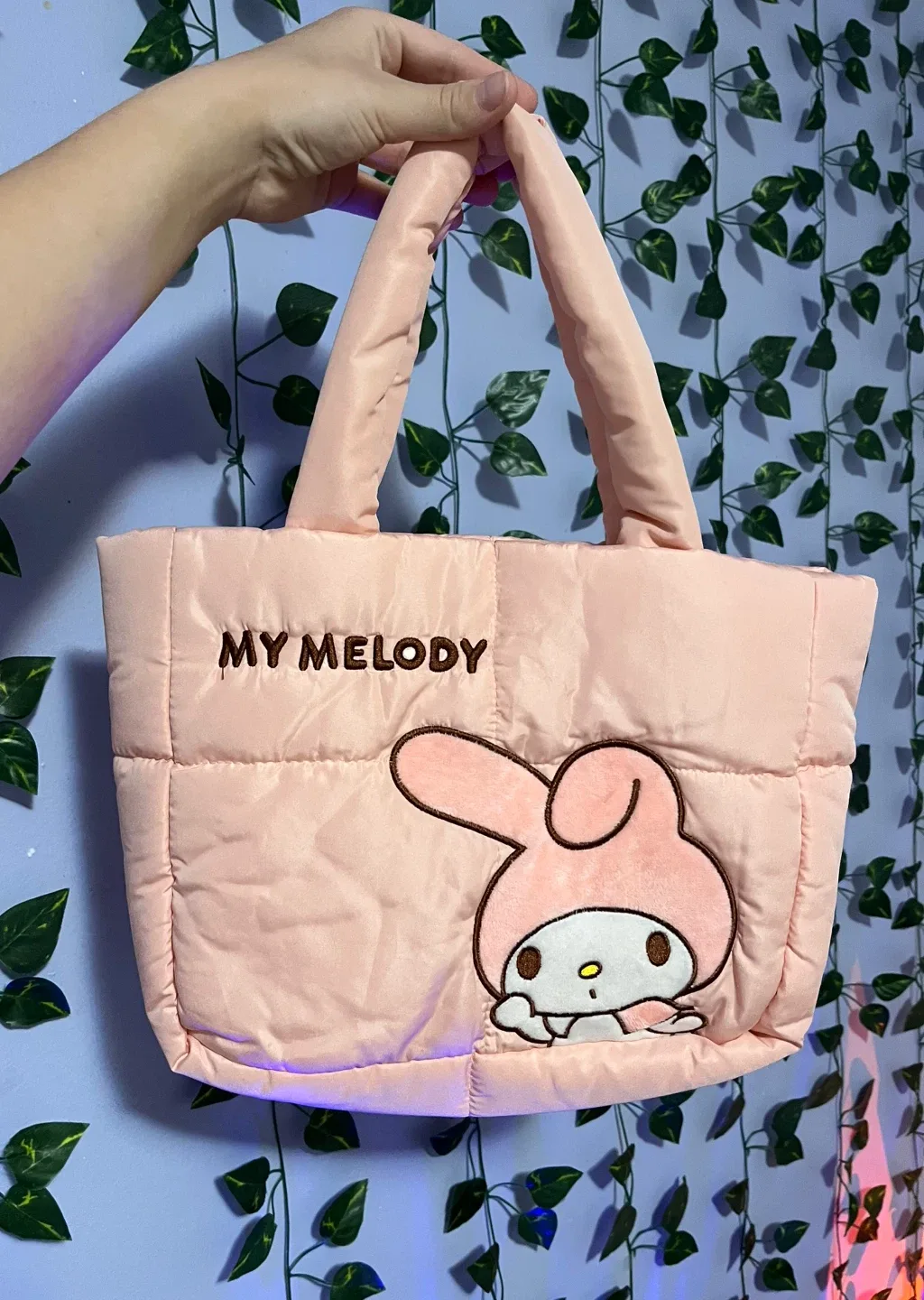 My Melody Pink Quilted Tote Bag