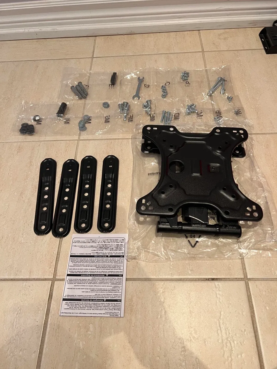 Black TV Wall Mount image indicator(8)