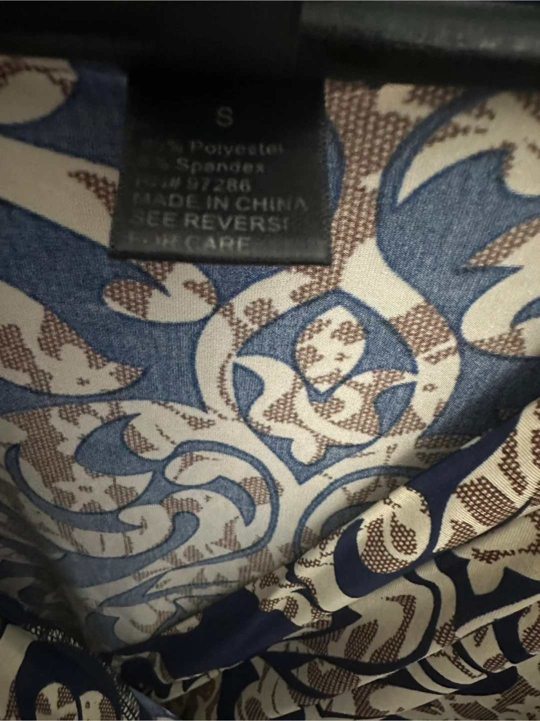 Patterned Wrap Dress - Size S - photo 3