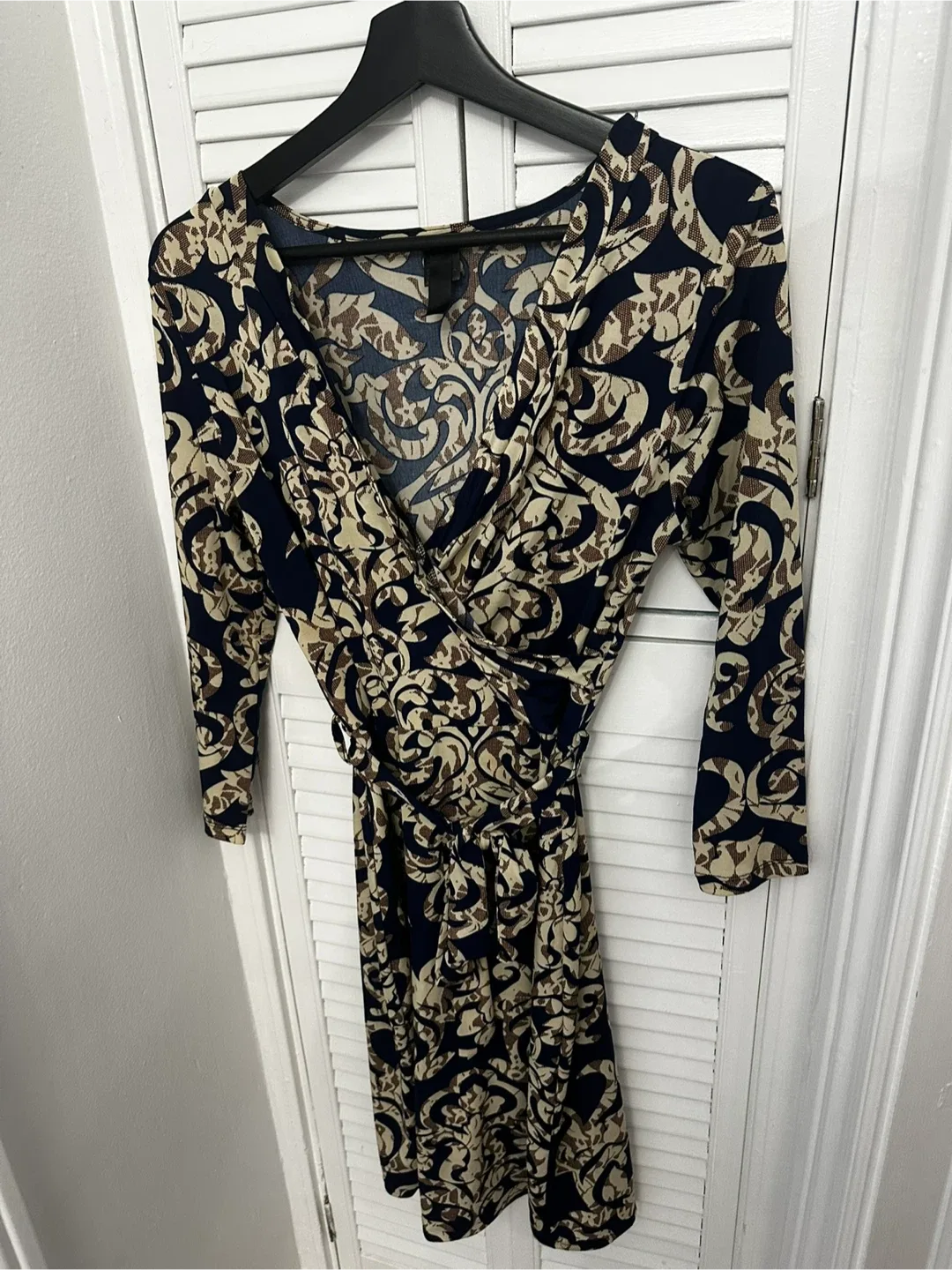 Patterned Wrap Dress - Size S image indicator(2)