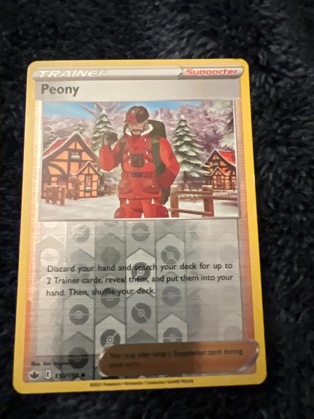 Peony Trainer Supporter Card