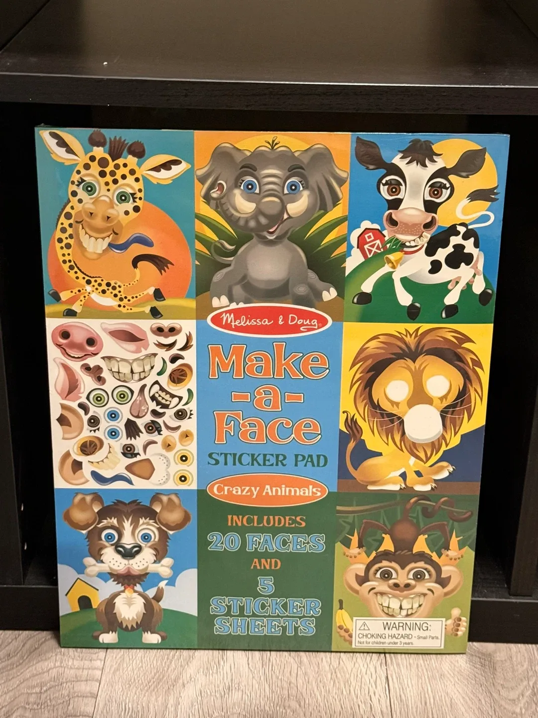 Melissa & Doug Make-a-Face Crazy Animals Sticker Pad