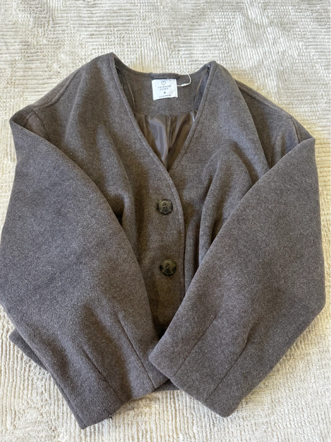Brown Button-Up Jacket - Size S - photo 2