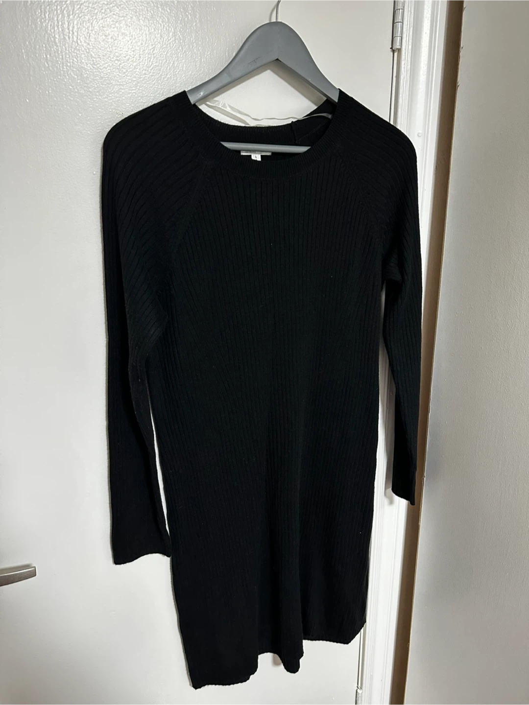 Black Knit Sweater Dress - size L - photo 2