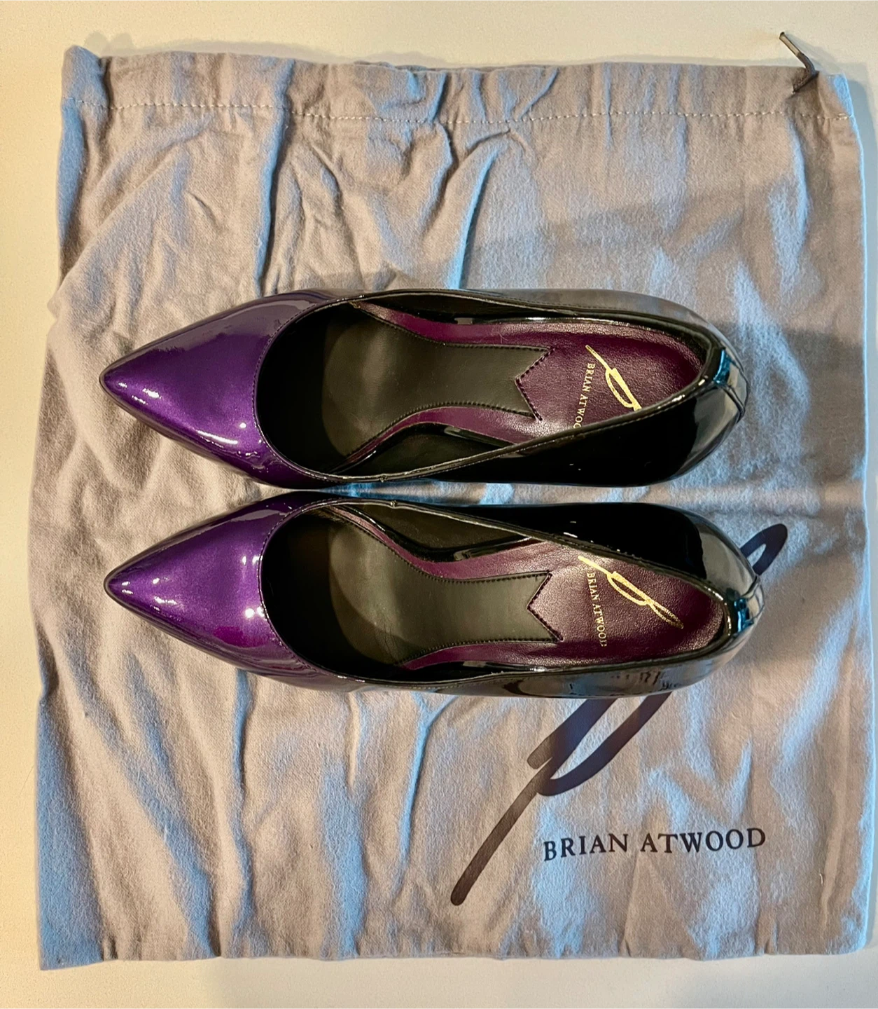 👠 Brian Atwood High Heels_Purple_Size 7M_With Box 👠 - photo 3