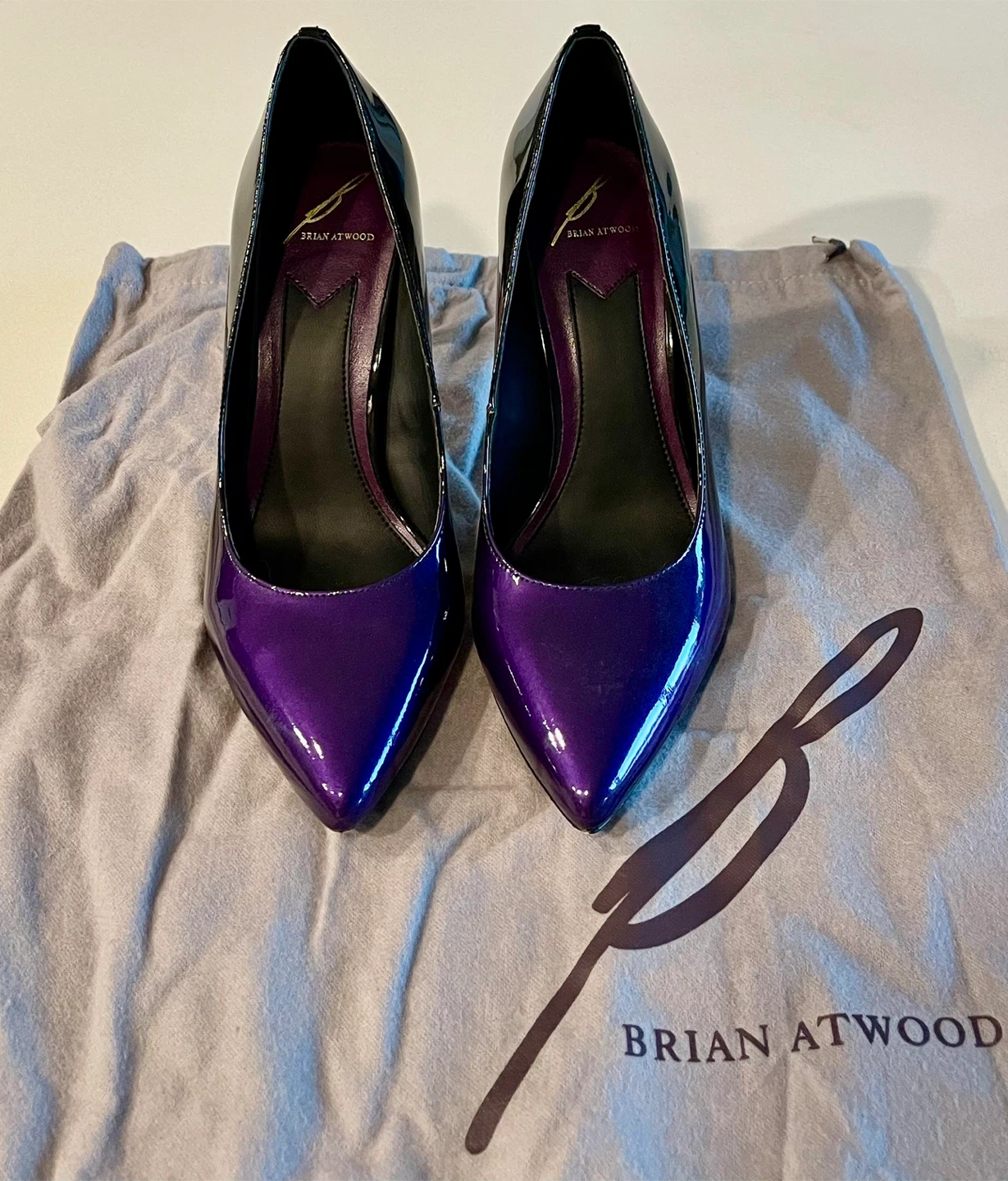 👠 Brian Atwood High Heels_Purple_Size 7M_With Box 👠 - photo 4