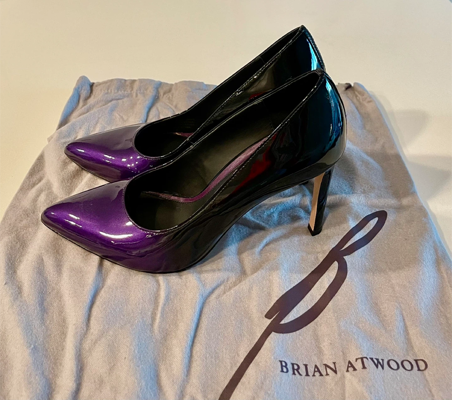 👠 Brian Atwood High Heels_Purple_Size 7M_With Box 👠 - photo 2