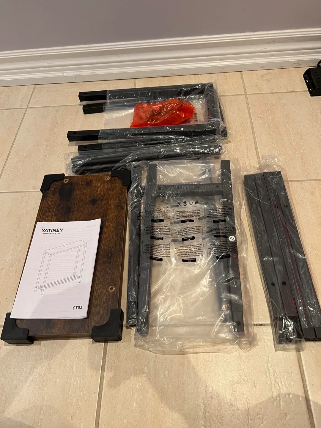 Console Table - Brown & Black image indicator(10)